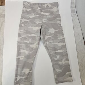 WOMENS TAN TIE DYE ATHLETA WORKOUT ACTIVE PANTS MID RISE SIZE XS GORPCORE